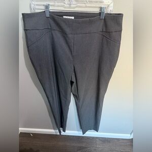 Charter Club Pant Shop Woman Cambridge Slim Black‎ & White Pull On No Pockets 16